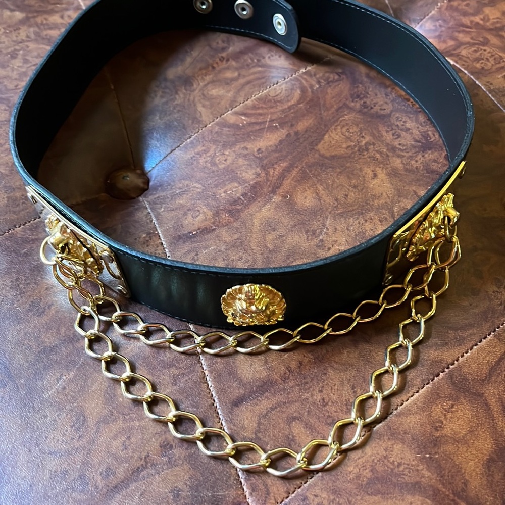 Black and Gold Belt. Inspired by Versace
